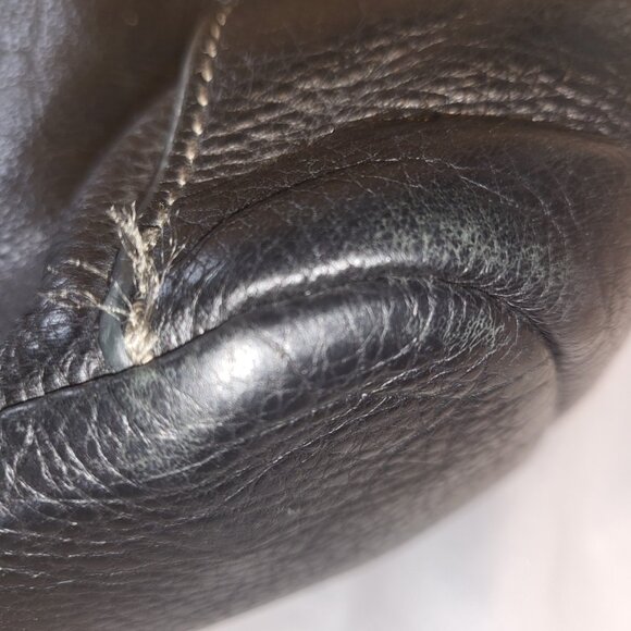 Vintage Fossil Emerson Bag Hobo Crossbody Black Pebble Leather Shoulder Bag Hand - Picture 10 of 16